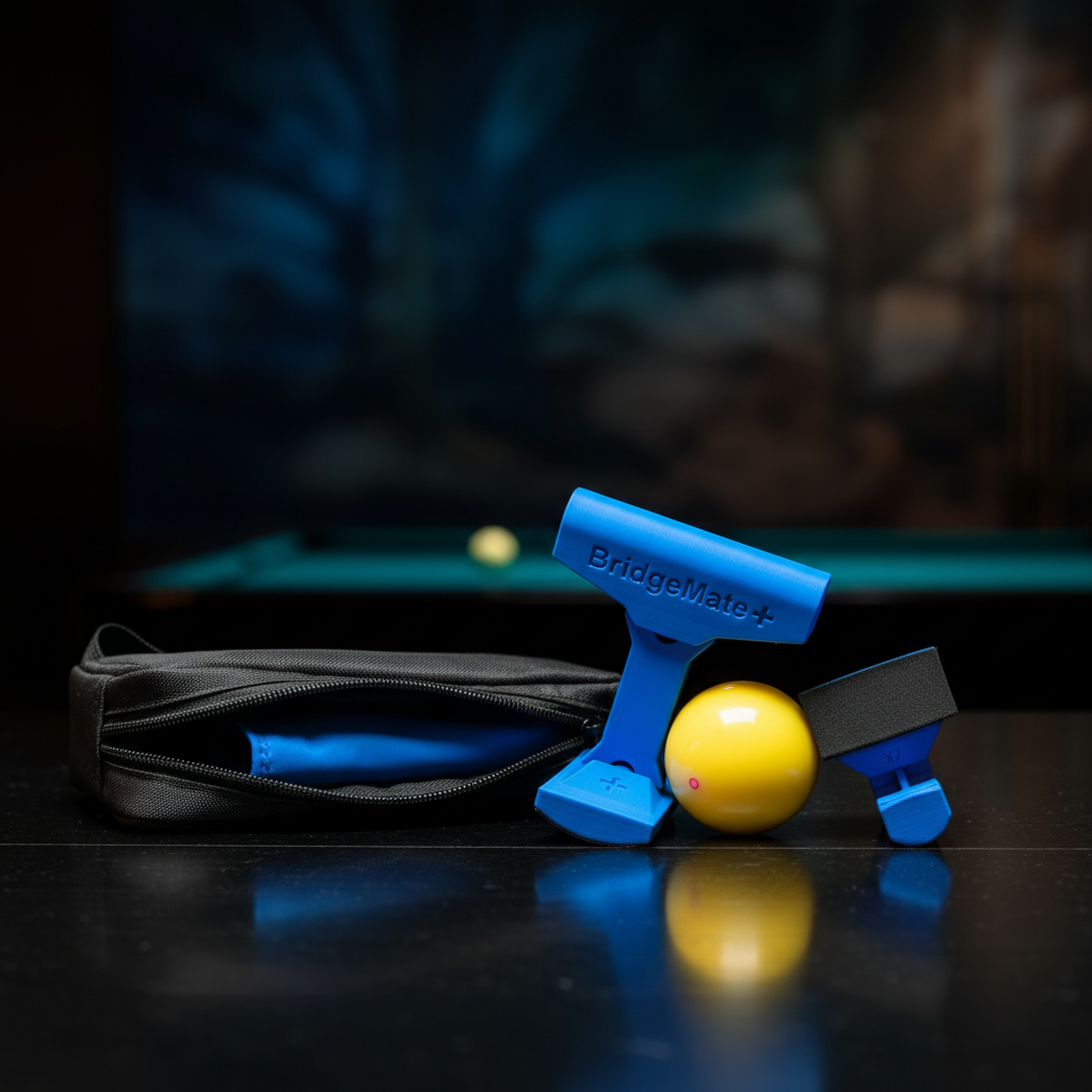 Bridge Mate Combo Set – complete billiard bridge kit with Bridge Mate X2, Bridge Mate Plus, and carry bag